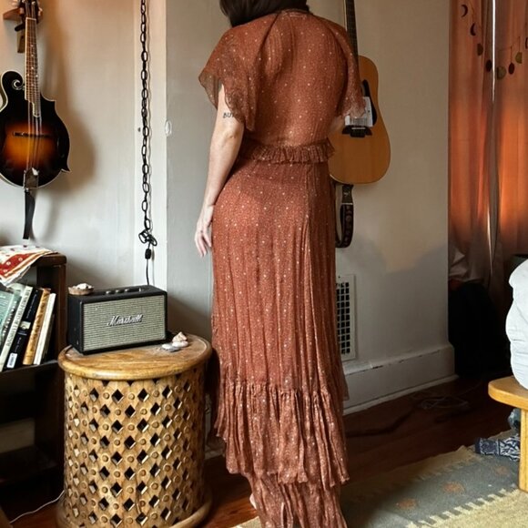 Doen Antoinette Dress - Tamarillo Prairie Paisley - XS - Picture 3 of 4